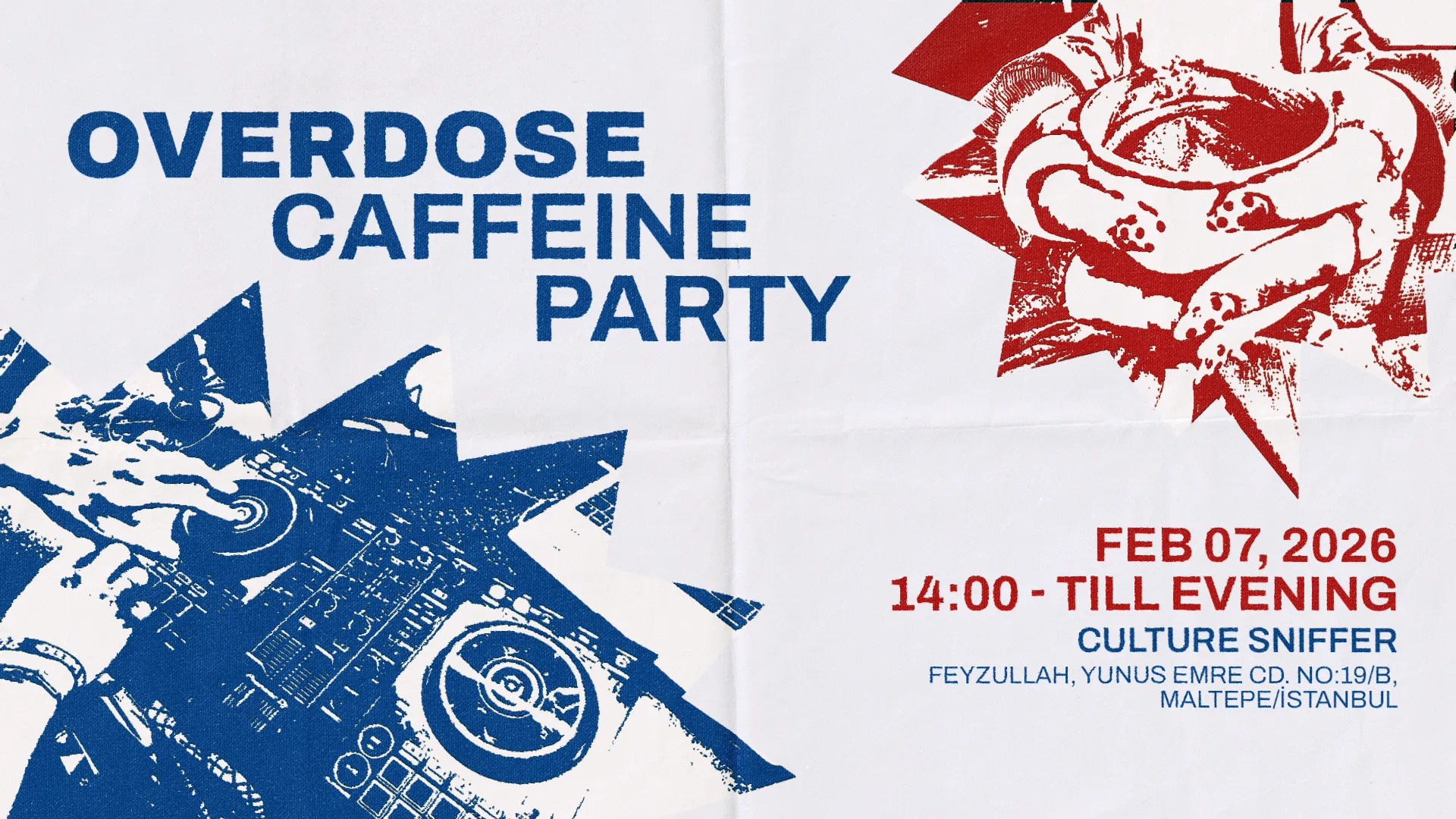 Overdose Caffeine Party Banner Image